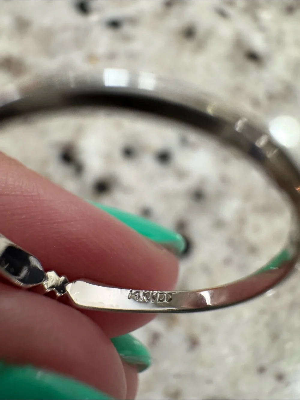 14K White Gold Ring